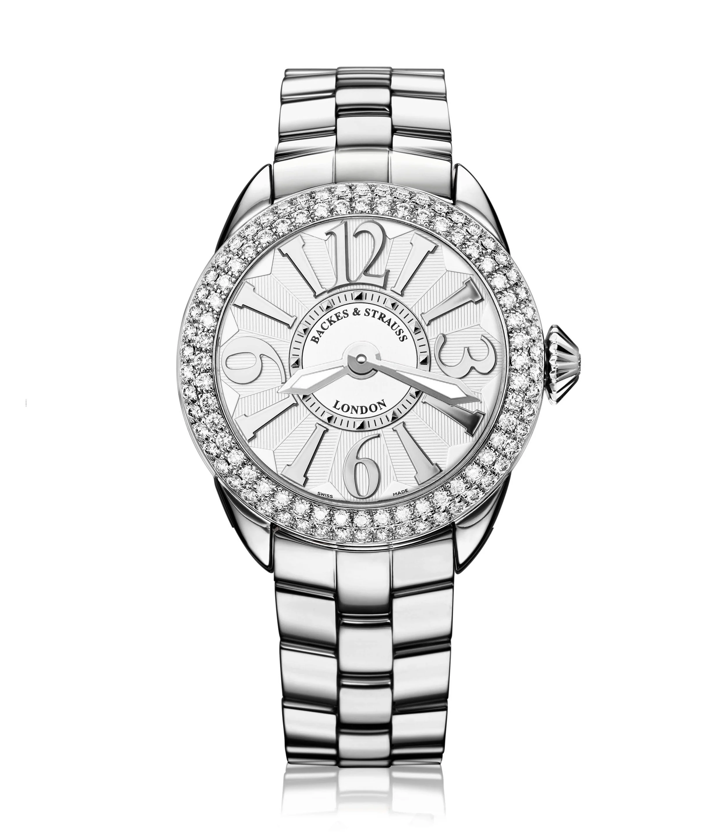 Piccadilly 33 Steel 33 mm Round Stainless Steel Bracelet Luxury